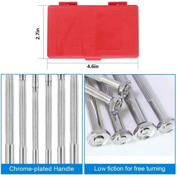 11-Piece Mini Precision Screwdriver Set – Red Box, Upgraded Tough for Electronics, Toys, Computers, and Watches