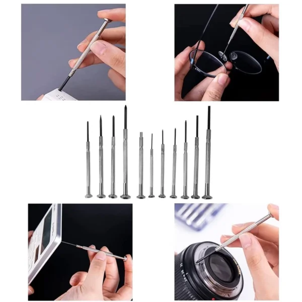 11-Piece Mini Precision Screwdriver Set – Red Box, Upgraded Tough for Electronics, Toys, Computers, and Watches