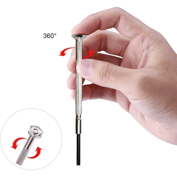 11-Piece Mini Precision Screwdriver Set – Red Box, Upgraded Tough for Electronics, Toys, Computers, and Watches