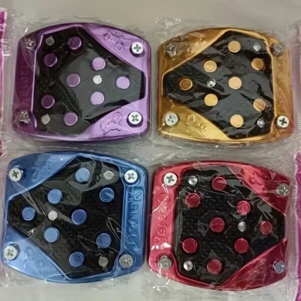 Universal Iron Brake Pedal Cover for Motorcycles (Random Design)