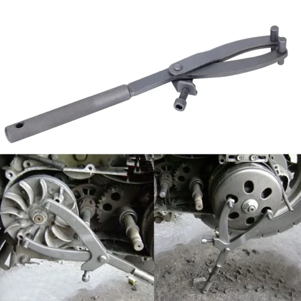 sg-11134201-23010-xwfq9ryx7cmv54.webp Universal Motorcycle Pulley Holder Spanner – Clutch, Flywheel & Sprocket Removal Tool
