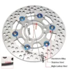 Motorcycle Universal 220mm Floating Disc Brake – 3-Hole, 70mm Pitch, Street & Pedal Bikes