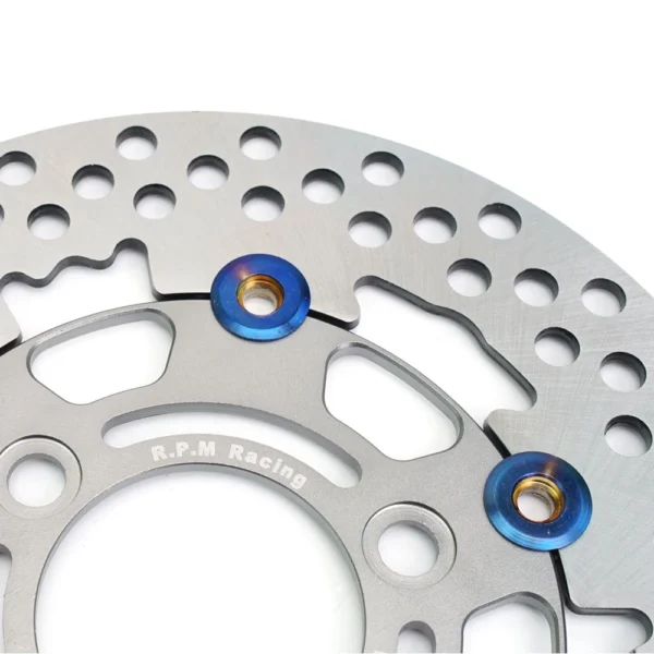 Motorcycle Universal 220mm Floating Disc Brake – 3-Hole, 70mm Pitch, Street & Pedal Bikes