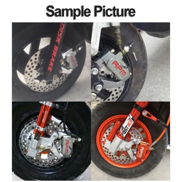 Motorcycle Universal 220mm Floating Disc Brake – 3-Hole, 70mm Pitch, Street & Pedal Bikes